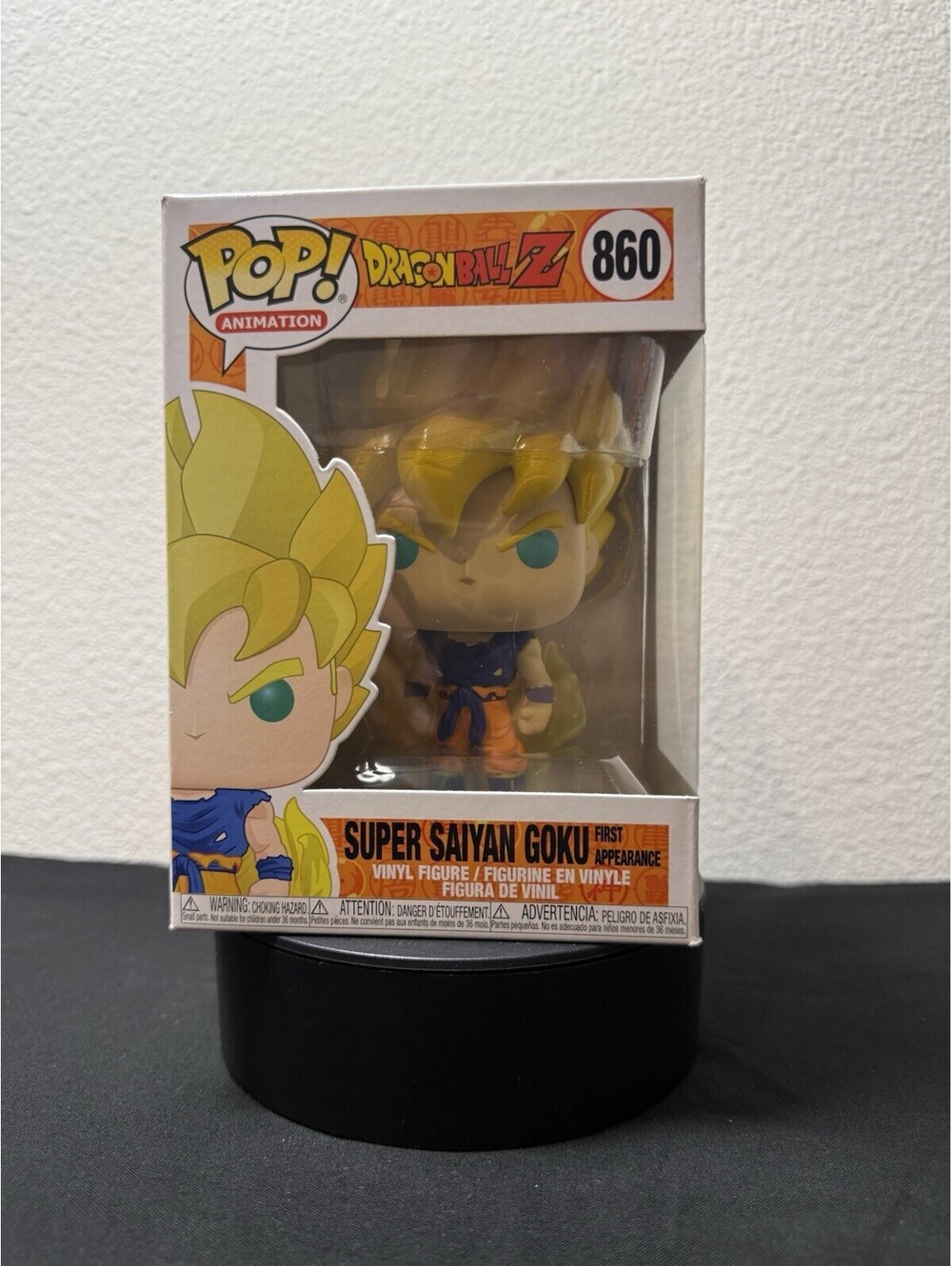 Funko Pop! Super Saiyan Goku #860, Dragon Ball Z DBZ First Appearance, Animation